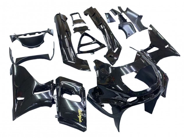 Großhandel Kawasaki ZZR600 Motorrad Verkleidung 1998-2003 - Glanzendes Schwarz Gold Ninja