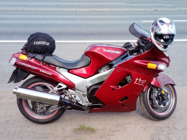 Großhandel Kawasaki ZZR1100 Motorrad Verkleidung 1993-2003 - Rot