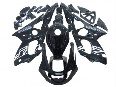 Großhandel Yamaha YZF600R Thundercat Motorrad Verkleidung 1996-2007 - Glanzendes Schwarz Weiss