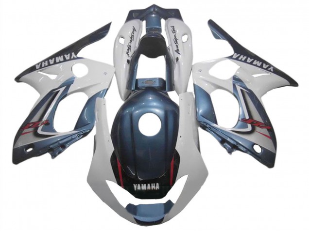 Großhandel Yamaha YZF600R Thundercat Motorrad Verkleidung 1996-2007 - Dunkel Blau Weiss