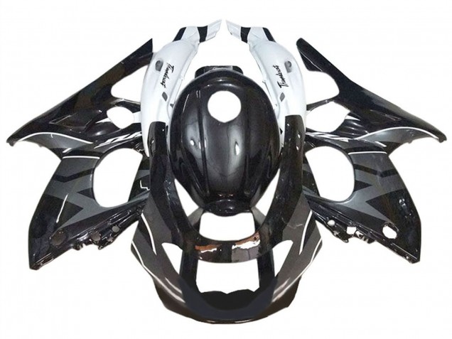 Großhandel Yamaha YZF600R Thundercat Motorrad Verkleidung 1996-2007 - Glanzendes Schwarz Grau Weiss