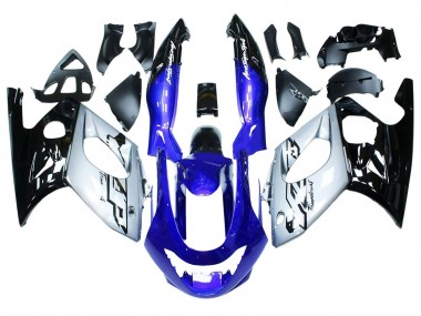 Großhandel Yamaha YZF600R Thundercat Motorrad Verkleidung 1996-2007 - Blau Silber Schwarz