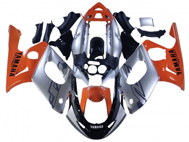 Großhandel Yamaha YZF600R Thundercat Motorrad Verkleidung 1996-2007 - Orange Grau Glanzendes Schwarz