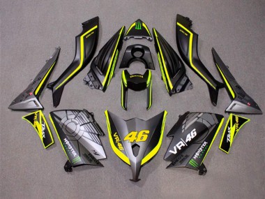 Großhandel Yamaha TMAX530 Motorrad Verkleidung 2012-2014 - Matt Grau Gelb Monster 46