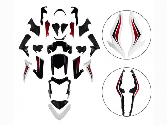 Großhandel Suzuki GSX-S 1000 Motorrad Verkleidung 2015-2020 - Schwarz Rot Weiss