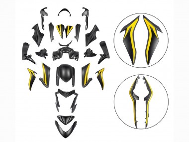 Großhandel Suzuki GSX-S 1000 Motorrad Verkleidung 2015-2020 - Schwarz Gelb