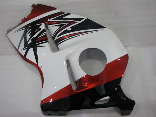 Großhandel Suzuki GSXR 1300 Hayabusa Motorrad Verkleidung 1996-2007 - Weiss Orange Schwarz