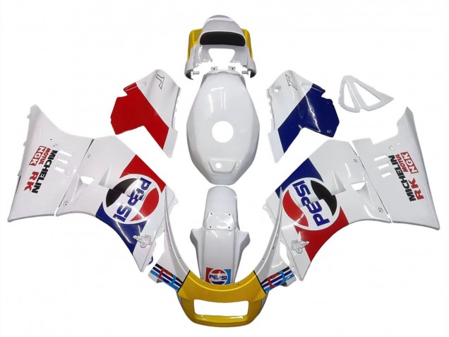 Großhandel Suzuki RG400 RG500 RG400/500 Motorrad Verkleidung 1984-1987 - Weiss Rot Blau Gelb Motul Michelin Pepsi