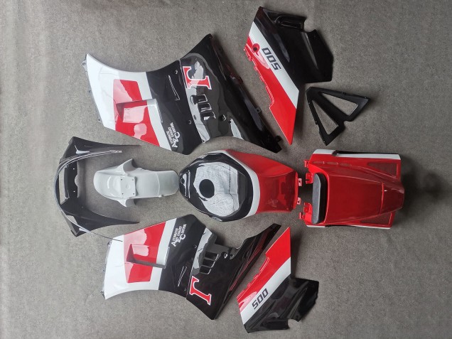 Großhandel Suzuki RG400 RG500 RG400/500 Motorrad Verkleidung 1984-1987 - Weiss Rot Schwarz