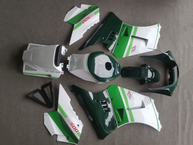 Großhandel Suzuki RG400 RG500 RG400/500 Motorrad Verkleidung 1984-1987 - Weiss Dunkel Grun