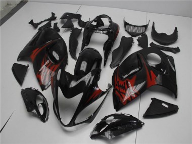 Großhandel Suzuki GSXR 1300 Hayabusa Motorrad Verkleidung 2008-2020 - Glanzendes Schwarz Rot