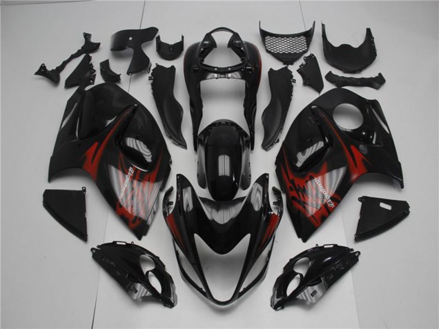 Großhandel Suzuki GSXR 1300 Hayabusa Motorrad Verkleidung 2008-2020 - Glanzendes Schwarz Rot