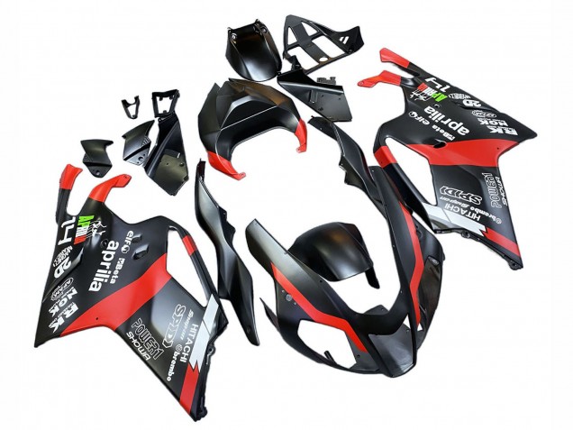 Großhandel Aprilia RSV1000 Motorrad Verkleidung 2003-2006 - Schwarz Rot