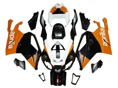 Großhandel Aprilia RSV1000 Motorrad Verkleidung 2003-2006 - Schwarz Orange Weiss