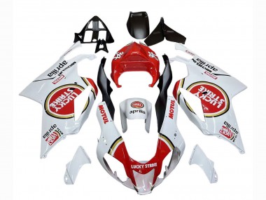 Großhandel Aprilia RSV1000 Motorrad Verkleidung 2003-2006 - Weiss Rot Lucky Strike Motul 34