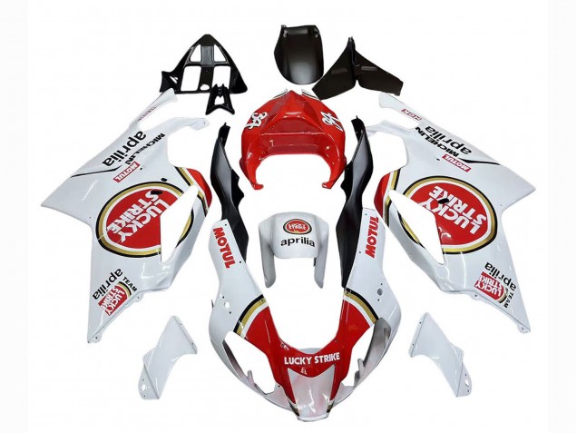Großhandel Aprilia RSV1000 Motorrad Verkleidung 2003-2006 - Weiss Rot Lucky Strike Motul 34