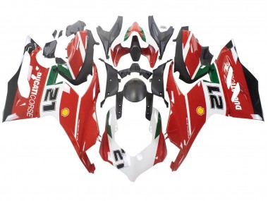 Großhandel Ducati Panigale V2 Motorrad Verkleidung 2020-2024 - Weiss Rot Grun Matt Schwarz Corse 21