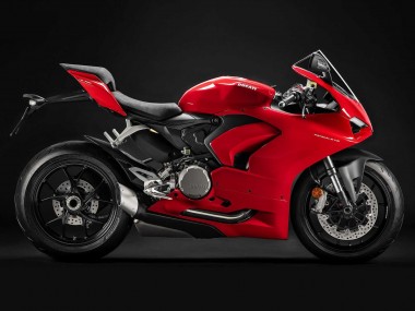 Großhandel Ducati Panigale V2 Motorrad Verkleidung 2020-2024 - Rot Matt Schwarz