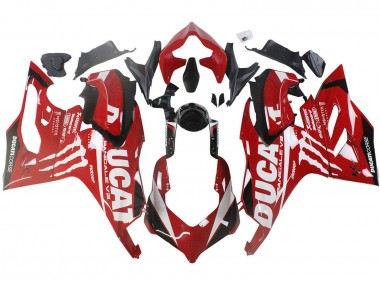 Großhandel Ducati Panigale V2 Motorrad Verkleidung 2020-2024 - Rot Glanzendes Schwarz Monster Corse