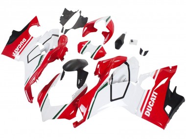 Großhandel Ducati Panigale V4 V4S Motorrad Verkleidung 2018-2019 - Weiss Rot Matt Schwarz