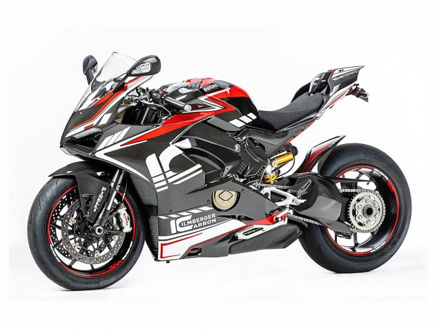 Großhandel Ducati Panigale V4 V4S Motorrad Verkleidung 2018-2019 - Rot Schwarz Grau Aruba 45