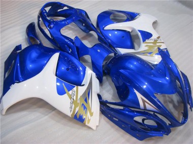 Großhandel Suzuki GSXR 1300 Hayabusa Motorrad Verkleidung 2008-2020 - Weiss Blau