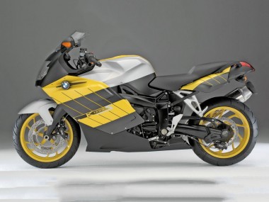 Großhandel BMW K1200S Motorrad Verkleidung 2005-2010 - Gelb Silber Matt Schwarz