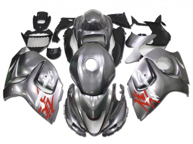 Großhandel Suzuki GSXR 1300 Hayabusa Motorrad Verkleidung 2008-2020 - Silber