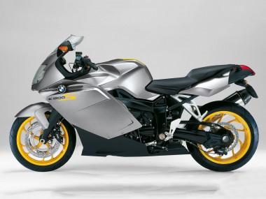 Großhandel BMW K1200S Motorrad Verkleidung Kit 2005-2010 - Silber Gelb Schwarz