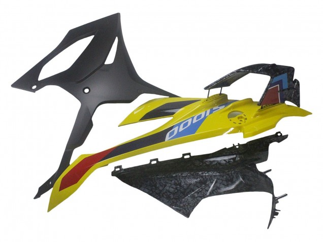 Großhandel BMW S1000RR Motorrad Verkleidung 2023-2024 - Gelb Carbonfaser