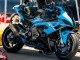 Großhandel BMW S1000RR Motorrad Verkleidung 2019-2022 - Blau Schwarz Carbonfaser
