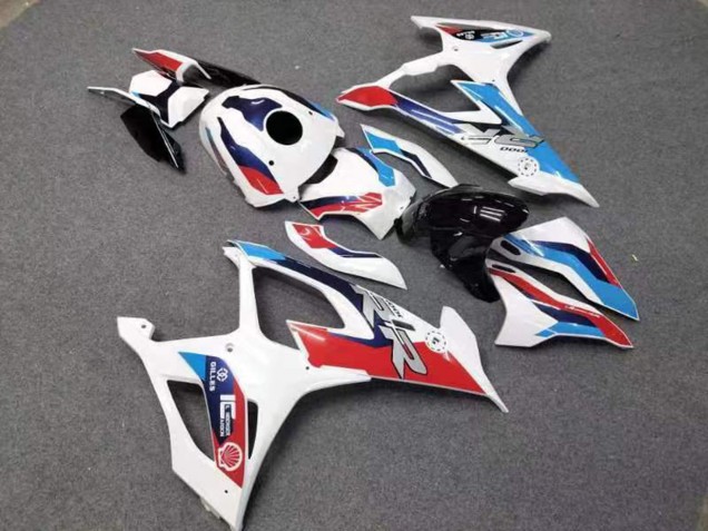 Großhandel BMW S1000RR Motorrad Verkleidung 2019-2022 - Weiss Rot Blau