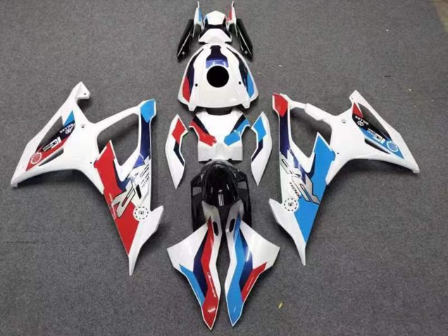 Großhandel BMW S1000RR Motorrad Verkleidung 2019-2022 - Weiss Rot Blau
