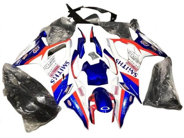 Großhandel BMW S1000RR Motorrad Verkleidung 2019-2022 - Blau Rot Weiss Smiths