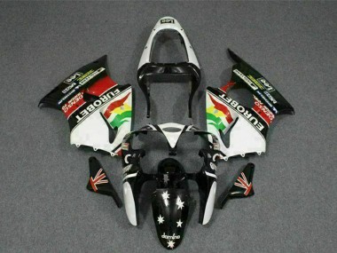 Großhandel Kawasaki ZX6R Motorrad Verkleidung 2000-2002 - Weiss Rot Gelb Grun Glanzendes Schwarz Stern EuroBet