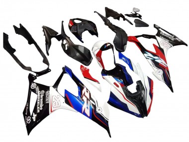 Großhandel BMW S1000RR Motorrad Verkleidung 2019-2022 - Blau Rot Weiss 23