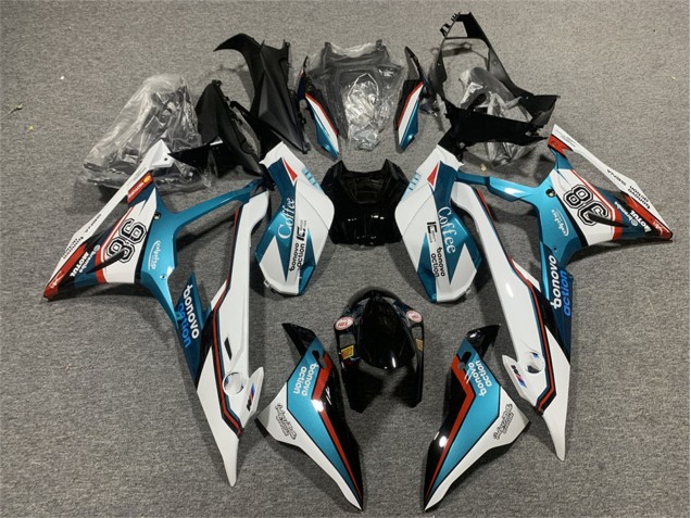 Großhandel BMW S1000RR Motorrad Verkleidung 2019-2022 - Blau Rot Weiss Motul 98