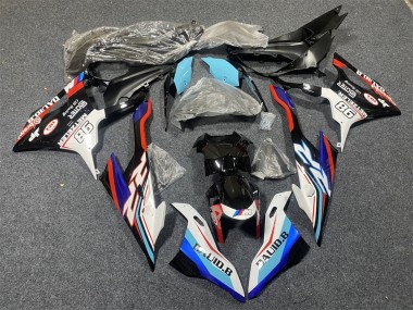 Großhandel BMW S1000RR Motorrad Verkleidung 2019-2022 - Blau Weiss Rot 98