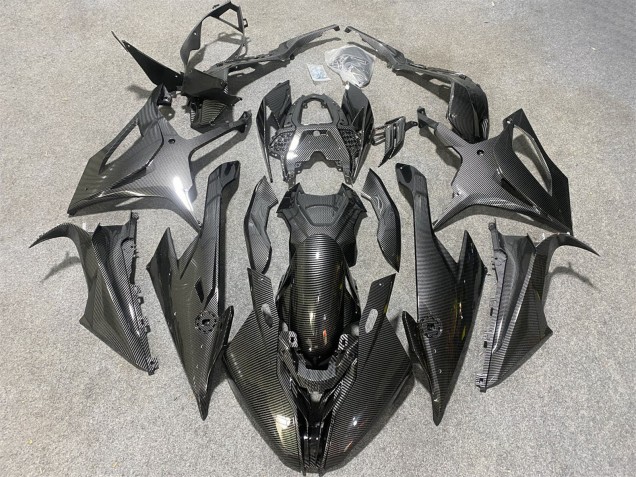 Großhandel BMW S1000RR Motorrad Verkleidung 2019-2022 - Schwarze Carbonfaser