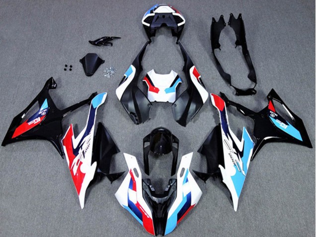 Großhandel BMW S1000RR Motorrad Verkleidung 2019-2022 - Schwarz Weiss Blau