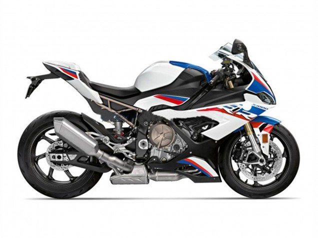 Großhandel BMW S1000RR Motorrad Verkleidung 2019-2022 - Blau Weiss Rot