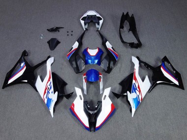 Großhandel BMW S1000RR Motorrad Verkleidung 2019-2022 - Blau Weiss Rot