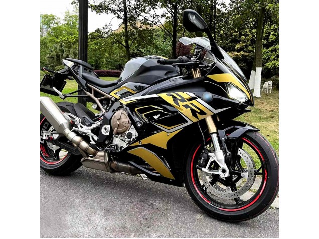 Großhandel BMW S1000RR Motorrad Verkleidung 2019-2022 - Schwarzes Gold