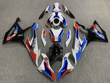 Großhandel BMW S1000RR Motorrad Verkleidung 2019-2022 - Weiss Blau Rot