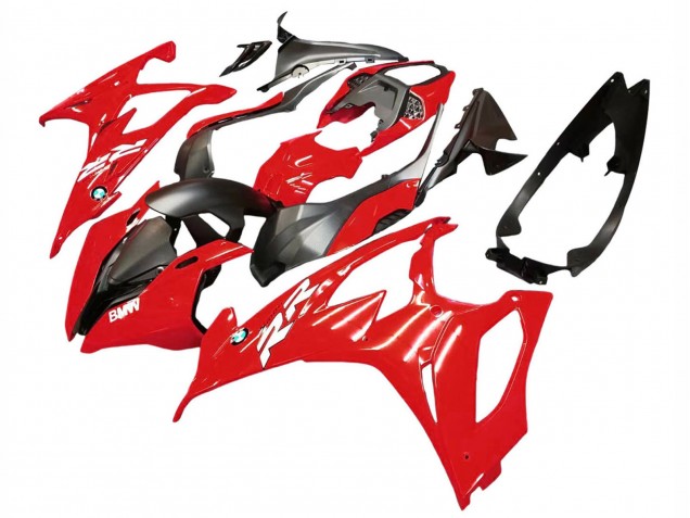 Großhandel BMW S1000RR Motorrad Verkleidung Kit 2019-2022 - Rot Schwarz