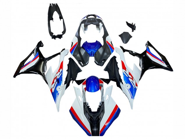 Großhandel BMW S1000RR Motorrad Verkleidung 2019-2022 - Weiss Blau Rot