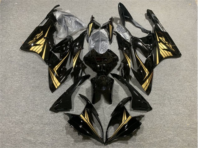 Großhandel BMW S1000RR Motorrad Verkleidung 2017-2018 - Gold Glanzendes Schwarz