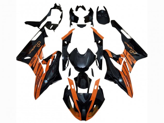 Großhandel BMW S1000RR Motorrad Verkleidung 2017-2018 - Orange Schwarz