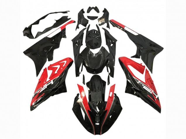 Großhandel BMW S1000RR Motorrad Verkleidung 2017-2018 - Rot Glanzendes Schwarz