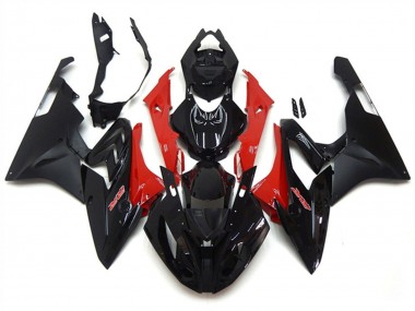 Großhandel BMW S1000RR Motorrad Verkleidung 2017-2018 - Rot Glanzendes Schwarz Matt Schwarz